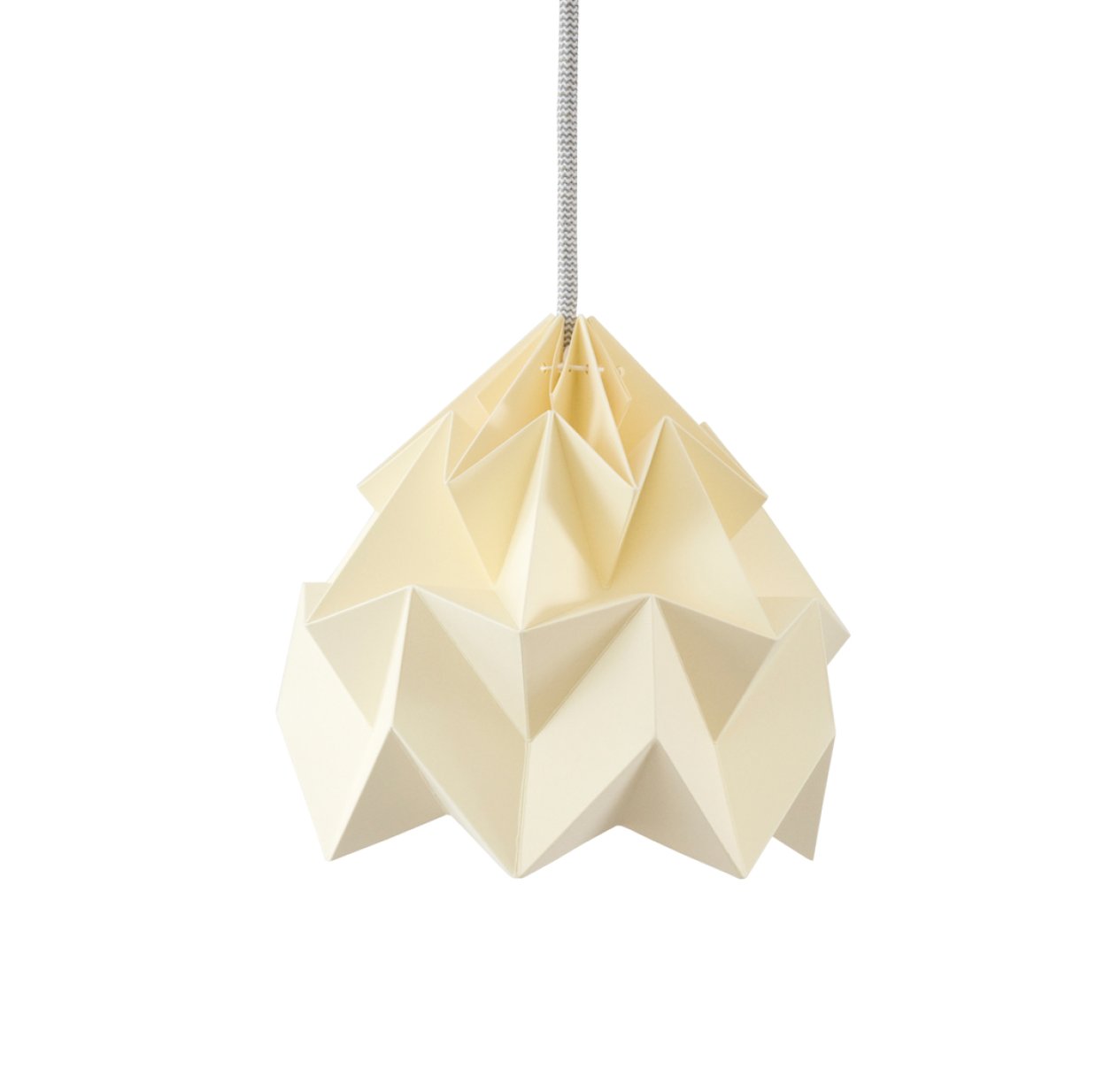 Petite suspension Origami Moth Jaune pâle
